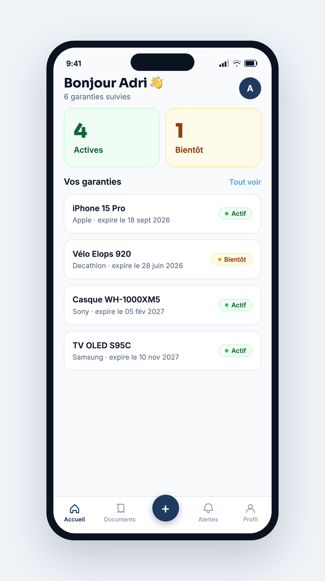 Garantibox · version mobile