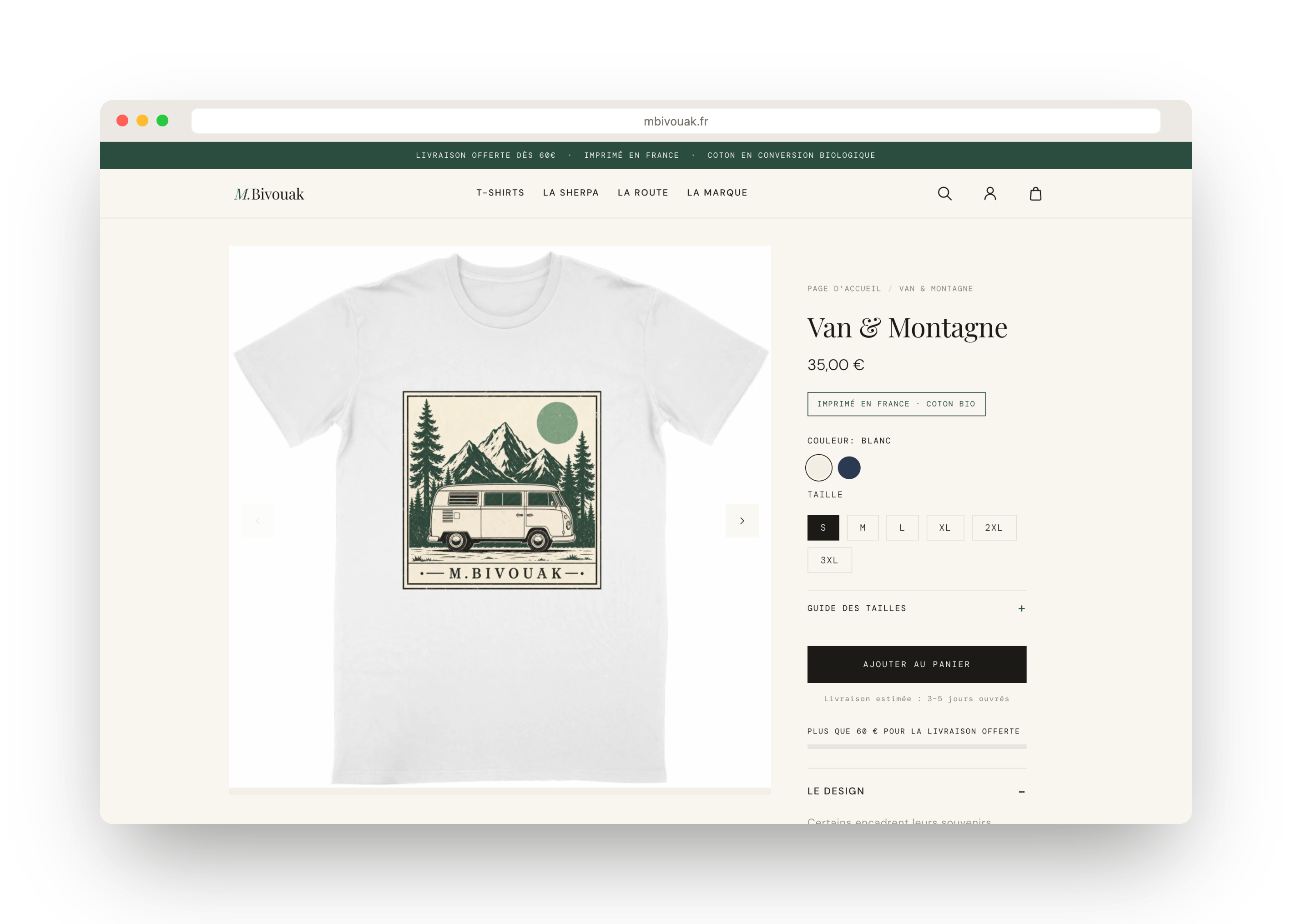 M.Bivouak · fiche produit